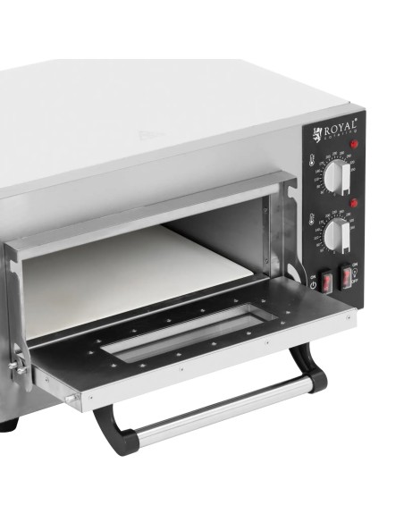 
Elektrinė picos krosnelė su šamotiniu akmeniu 1 picai, skersmuo 35cm 2000W
