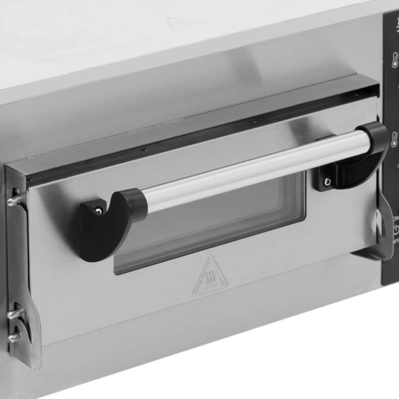 
Elektrinė picos krosnelė su šamotiniu akmeniu 1 picai, skersmuo 35cm 2000W
