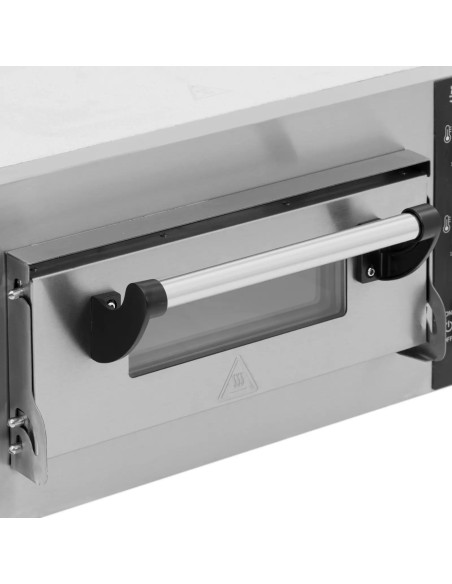 
Elektrinė picos krosnelė su šamotiniu akmeniu 1 picai, skersmuo 35cm 2000W
