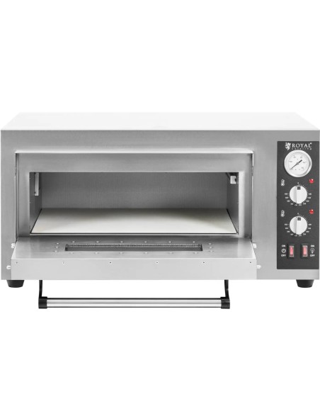 
Elektrinė picų krosnelė su šamoto akmeniu 4 picoms skersmuo 25cm 4200W
