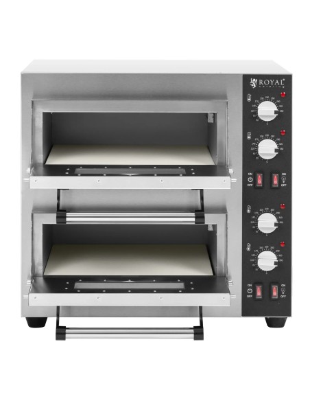 
Dviguba picos krosnelė su šamoto akmeniu 2 picoms skersmuo 35cm 4000W
