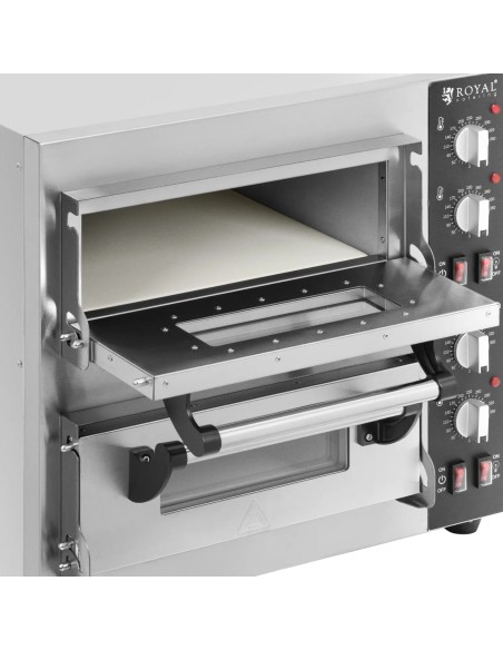 
Dviguba picos krosnelė su šamoto akmeniu 2 picoms skersmuo 35cm 4000W
