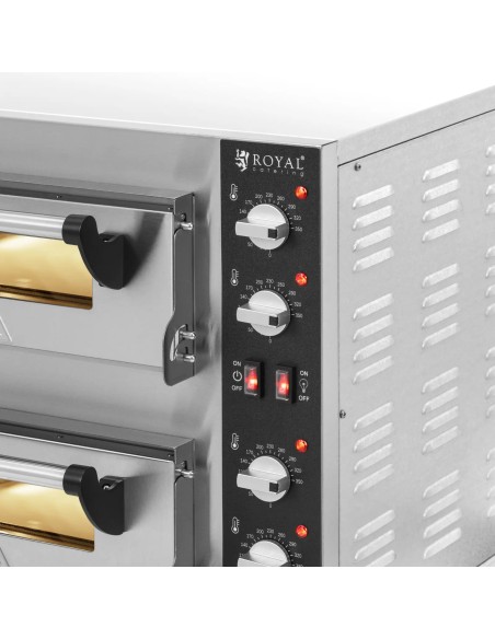 
Dviguba picos krosnelė su šamoto akmeniu 2 picoms skersmuo 35cm 4000W
