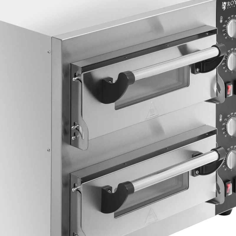 
Dviguba picos krosnelė su šamoto akmeniu 2 picoms skersmuo 35cm 4000W
