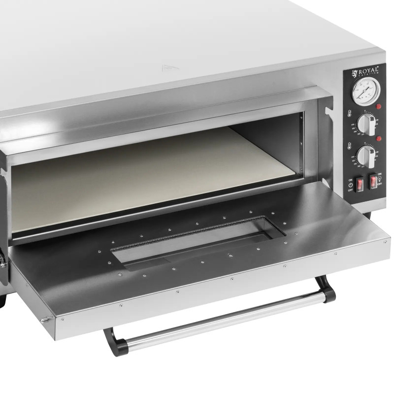 
Elektrinė picų krosnelė su šamoto akmeniu 4 picoms skersmuo 30cm 4200W
