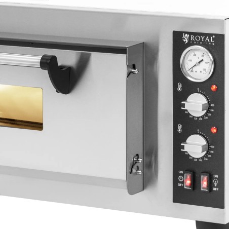 
Elektrinė picų krosnelė su šamoto akmeniu 4 picoms skersmuo 30cm 4200W
