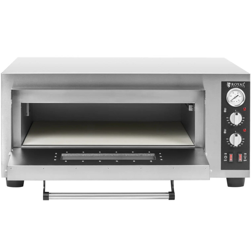 
Elektrinė picų krosnelė su šamoto akmeniu 4 picoms skersmuo 30cm 4200W
