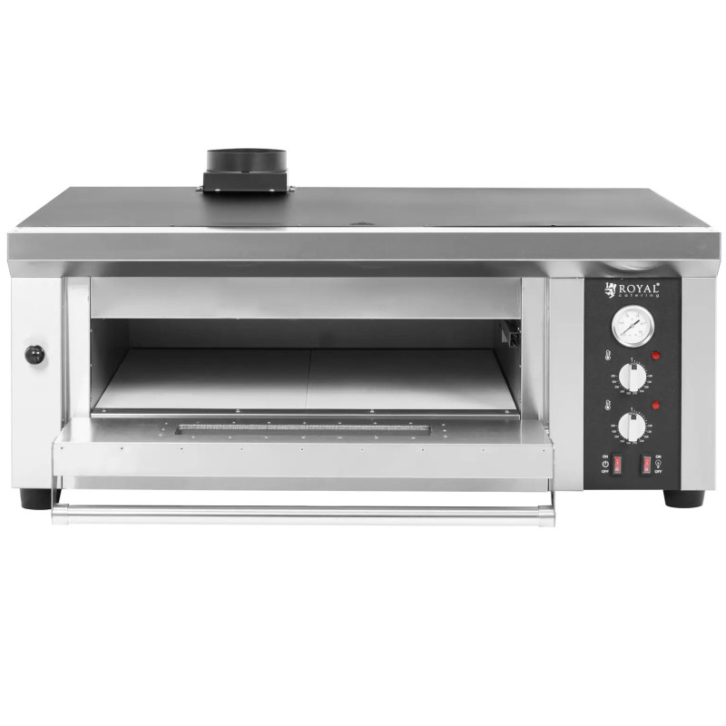 
Elektrinė picų krosnelė su šamoto akmeniu 4 picoms skersmuo 33cm 4200W
