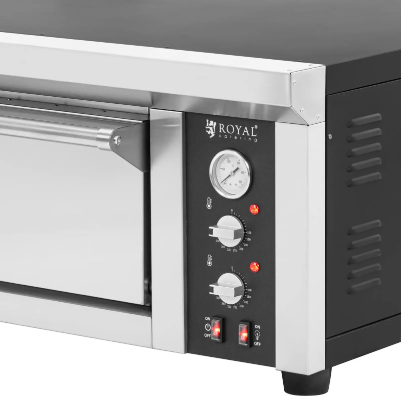 Elektrinė picų krosnelė su šamotu 6 picoms, skersmuo 33cm 400V 6600W