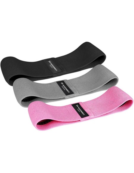 Medžiagos atsparumo juostos guminės mankštos mini juostos joga fitneso crossfit RINKINYS 3 vnt