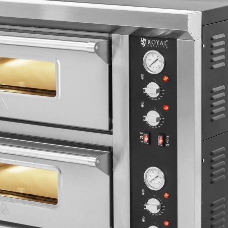 
Dviguba picos krosnelė su šamotu 8 picoms, skersmuo 33cm 400V 8400W
