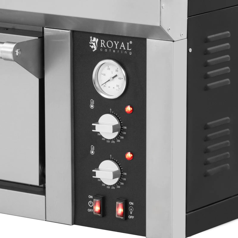 
Elektrinė picų krosnelė su šamotu 8 picoms, skersmuo 33cm 400V 8400W
