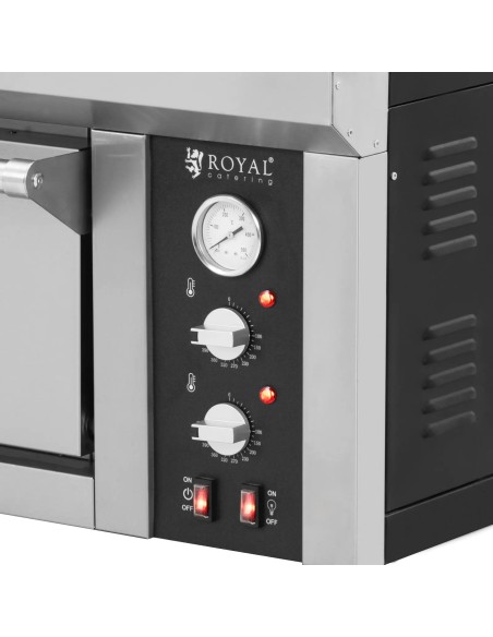 
Elektrinė picų krosnelė su šamotu 8 picoms, skersmuo 33cm 400V 8400W
