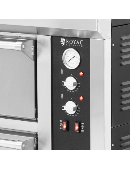 
Dviguba picos krosnelė su šamotu 12 picų, skersmuo 33cm 400V 13200W
