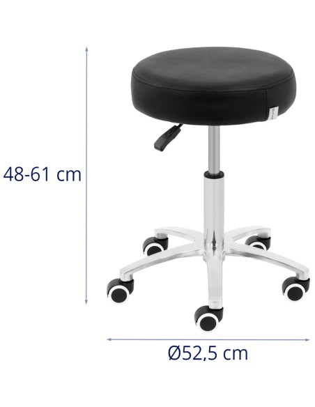 Kosmetinė taburetė ant ratukų iki 120 kg COMO - juoda
 
Kosmetinė taburetė ant ratukų iki 120 kg COMO - juoda