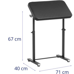 
Tatuiruotės porankis su reguliuojamu aukščiu, atlošas 71 x 40 x 67-109 cm
