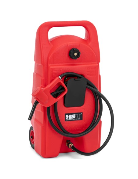 
Nešiojamas kuro bako kanistras su pylimu ant ratų 7,5 l/ min 53 l
