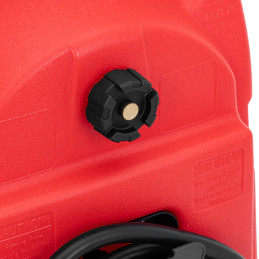 
Nešiojamas kuro bako kanistras su pylimu ant ratų 7,5 l/ min 53 l
