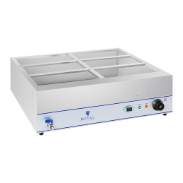 Bain marie vandens šildytuvas su čiaupu 6 x GN 1/3 2000W 230V Royal Catering