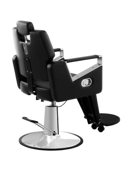 Profesionali kirpėjo kėdė su atrama kojoms TURIN Physa juoda