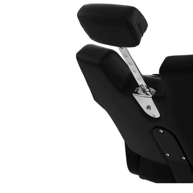 Profesionali kirpėjo kėdė su atrama kojoms TURIN Physa juoda