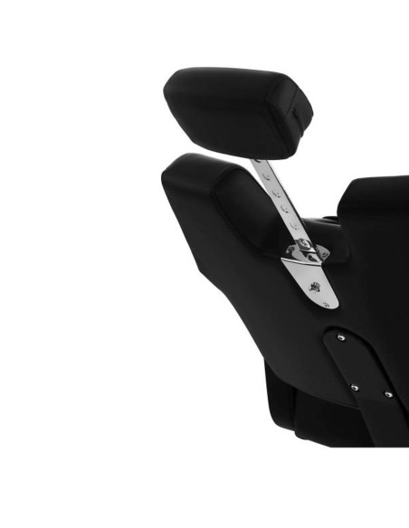 Profesionali kirpėjo kėdė su atrama kojoms TURIN Physa juoda