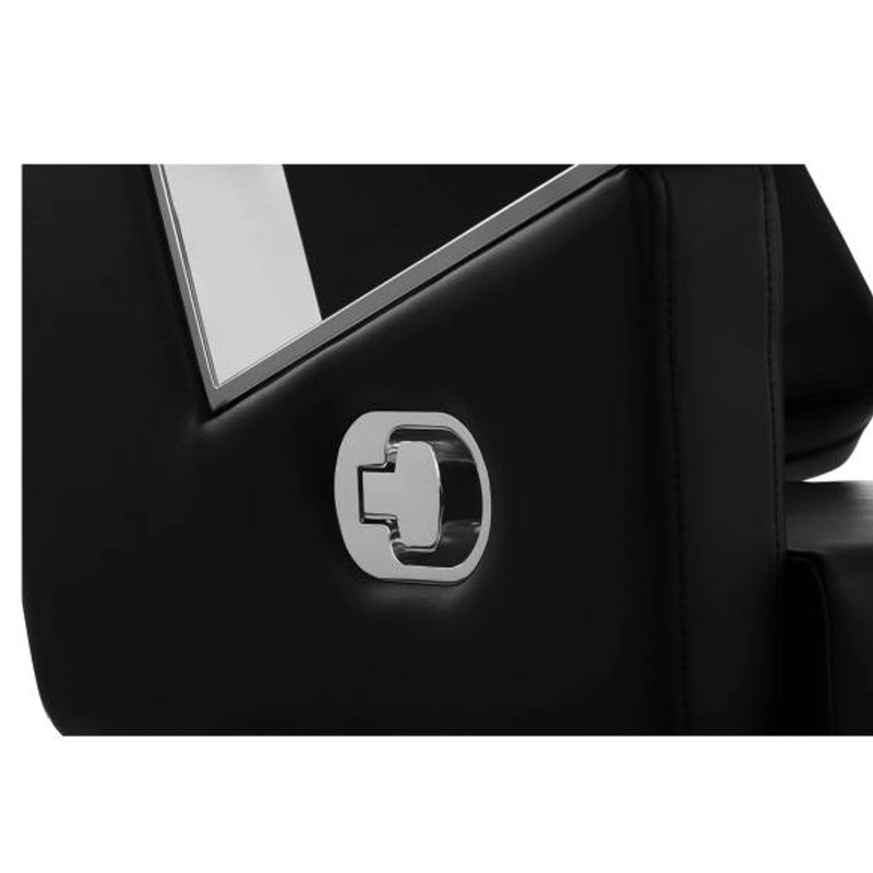 Profesionali kirpėjo kėdė su atrama kojoms TURIN Physa juoda