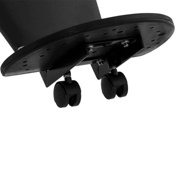 Profesionali kirpėjo kėdė su atrama kojoms TURIN Physa juoda