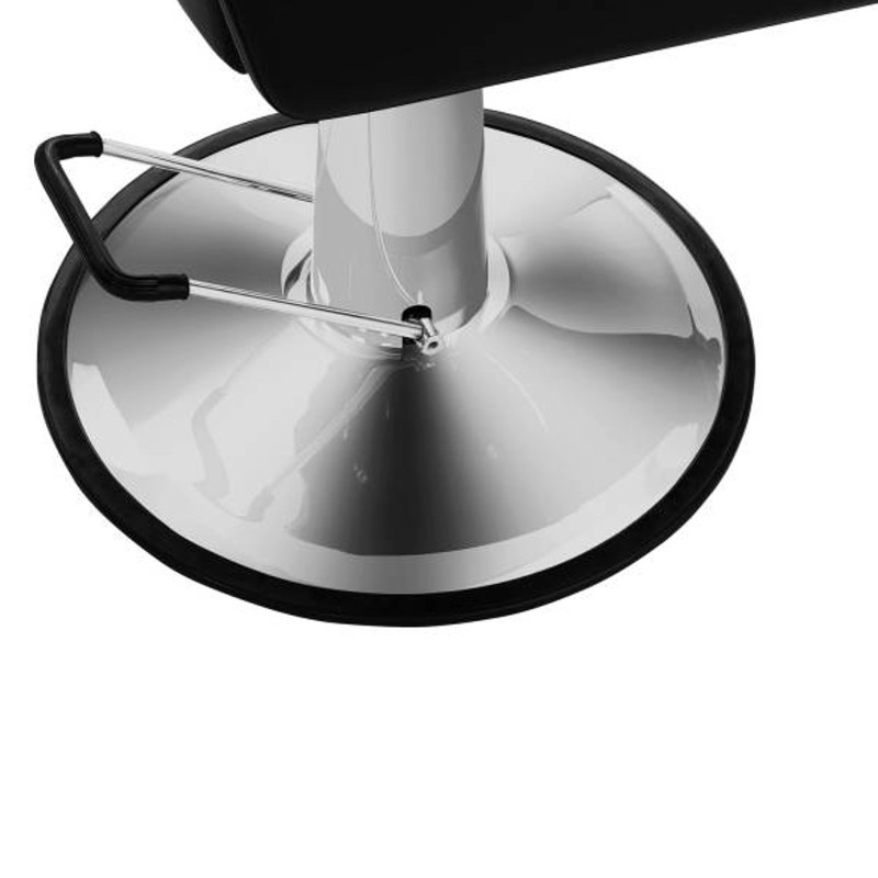 Profesionali kirpėjo kėdė su atrama kojoms TURIN Physa juoda