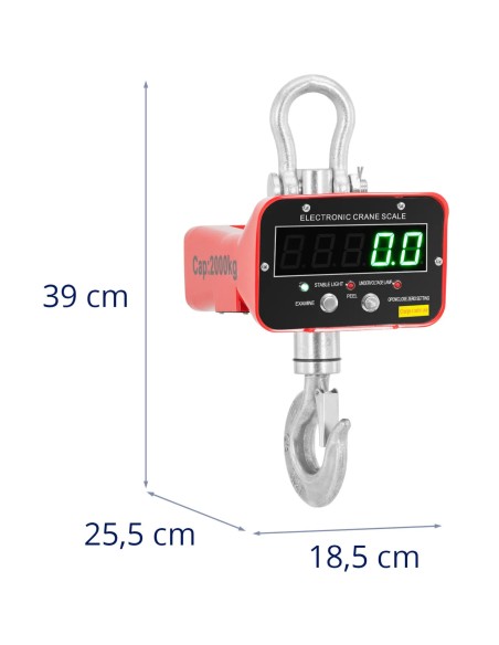 Pakabinamos kablio svarstyklės su LED nuotolinio valdymo pulteliu 2000 kg / 1 kg
 
Pakabinamos kablio svarstyklės su LED nuotolinio valdymo pulteliu 2000 kg / 1 kg