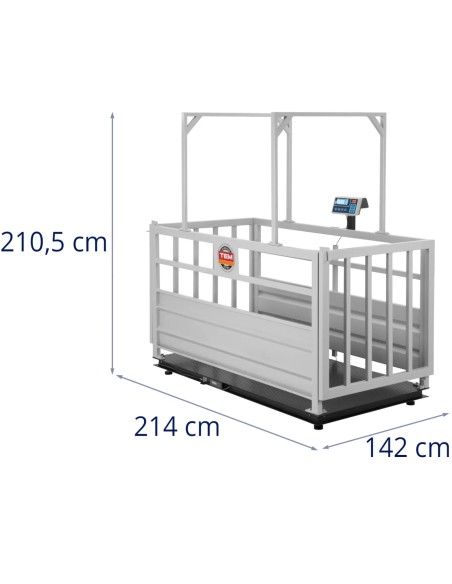 Gyvūnų narvelio svarstyklės kalibruotos LCD 1500 kg / 500 g
 
Gyvūnų narvelio svarstyklės kalibruotos LCD 1500 kg / 500 g