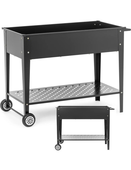 Metalinis sodo gėlių vazono vežimėlis gėlėms ir žolelėms su lentyna 100 x 50 x 79 cm
 
Metalinis sodo gėlių vazono vežimėlis gėlėms ir žolelėms su lentyna 100 x 50 x 79 cm