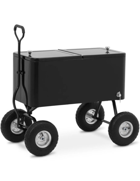 
Šaldomas vežimėlis šaldytuvas sodo baras lediniams gėrimams su atidarytuvu 76 l
