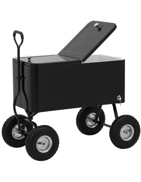 
Šaldomas vežimėlis šaldytuvas sodo baras lediniams gėrimams su atidarytuvu 76 l
