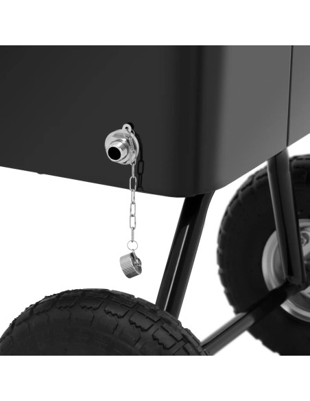 
Šaldomas vežimėlis šaldytuvas sodo baras lediniams gėrimams su atidarytuvu 76 l
