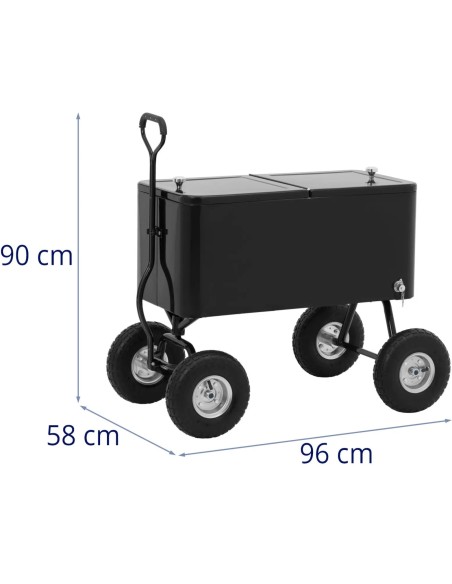 
Šaldomas vežimėlis šaldytuvas sodo baras lediniams gėrimams su atidarytuvu 76 l
