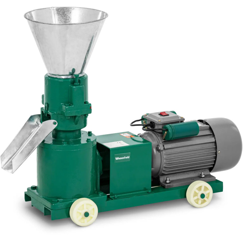 
Granulių presas skirtas 120 mm skersmens 100 kg/ h 2200 W pjuvenų pašarų granulėms gaminti
