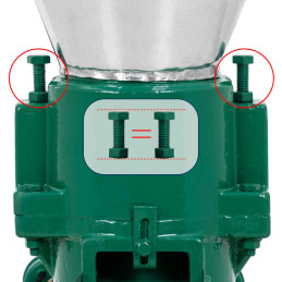 
Granulių presas skirtas 120 mm skersmens 100 kg/ h 2200 W pjuvenų pašarų granulėms gaminti
