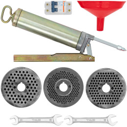 
Granulių presas skirtas 120 mm skersmens 100 kg/ h 2200 W pjuvenų pašarų granulėms gaminti
