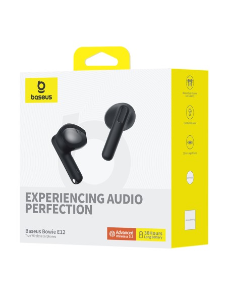 Bowie E12 Bluetooth 5.3 USB A/ C belaidės ausinės – juodos
 
Bowie E12 Bluetooth 5.3 USB A/ C belaidės ausinės – juodos