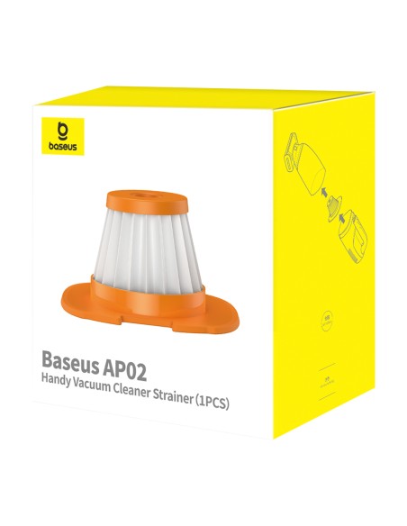 
HEPA filtras Baseus AP02 dulkių siurbliui su 6000 Pa galia – oranžinė
