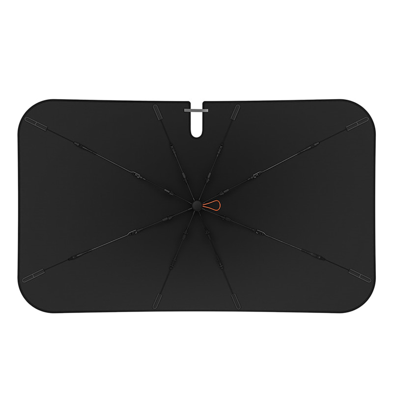 
CoolRide automobilio priekinis skėtis nuo saulės 142x75cm - juodas
