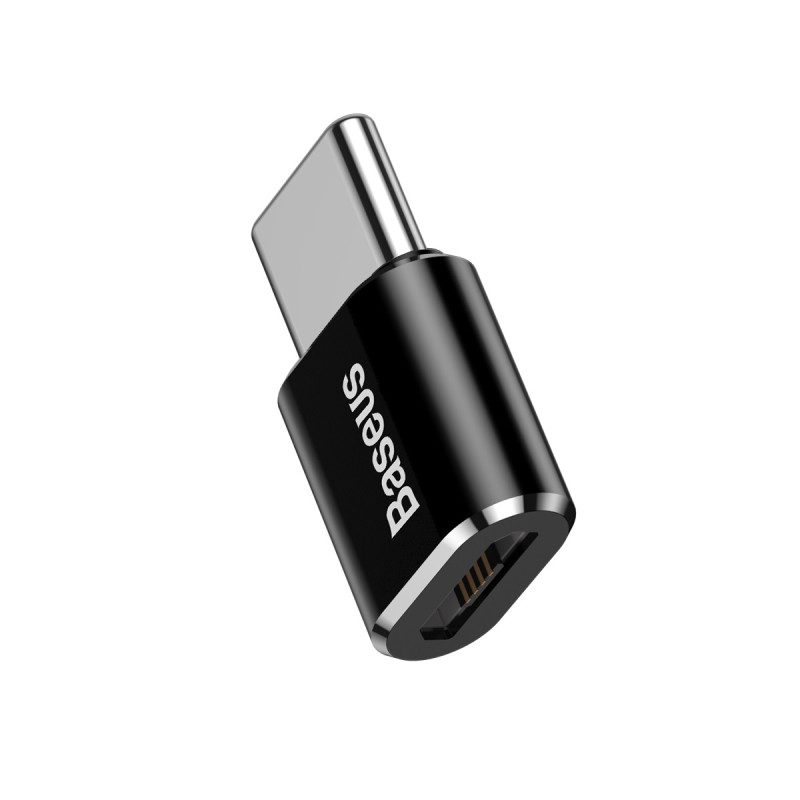 Adapteris Mini Micro USB į USB-C adapteris – juodas
