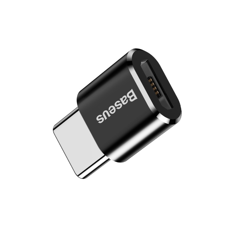 Adapteris Mini Micro USB į USB-C adapteris – juodas
