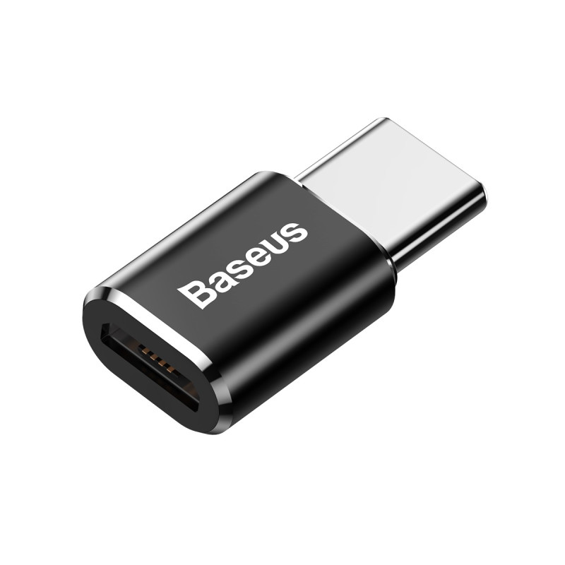Adapteris Mini Micro USB į USB-C adapteris – juodas