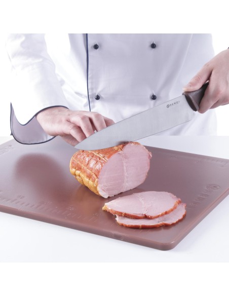 Virėjo peilis dešroms ir virtai mėsai HACCP 385mm - rudas - HENDI 842799