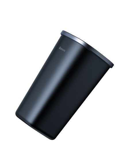 
Mini šiukšliadėžė biurui ar automobiliui, montuojama puodelių laikiklyje - juoda
