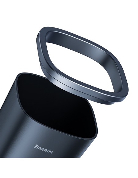 
Mini šiukšliadėžė biurui ar automobiliui, montuojama puodelių laikiklyje - juoda
