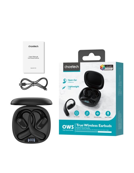 OWS Wireless TWS Bluetooth 5.3 In-Ear ausinės – juodos
 
OWS Wireless TWS Bluetooth 5.3 In-Ear ausinės – juodos
