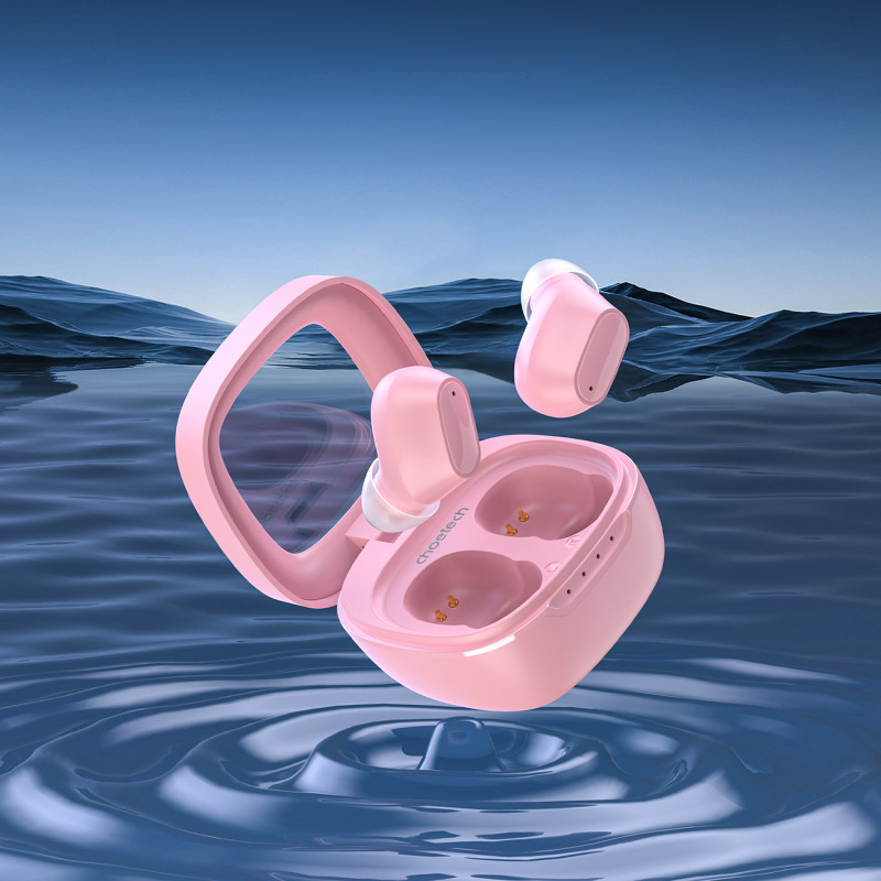 MEMS In-Ear Wireless TWS Bluetooth 5.3 ausinės – rožinės spalvos